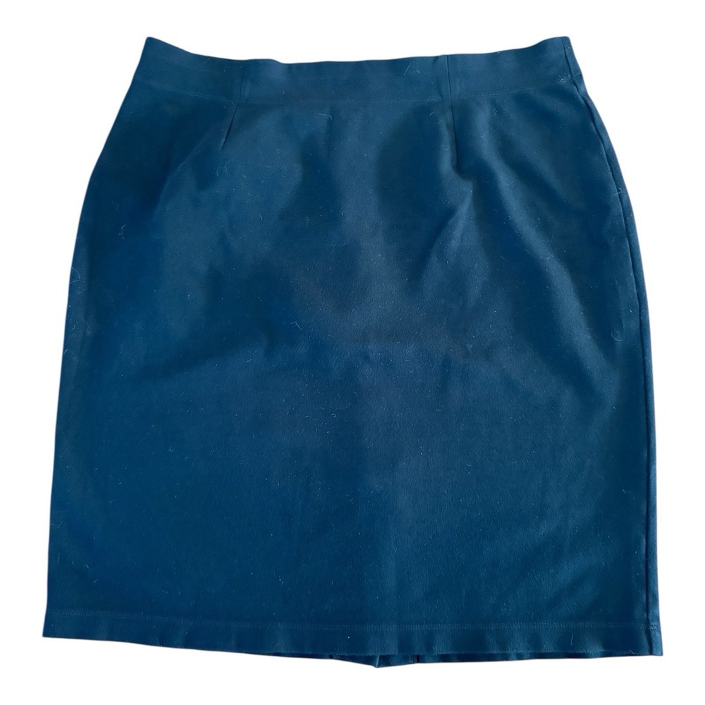 EILEEN FISHER Skirt Womens Size  Large Black Pull On Elastic Waist Midi RN 78121